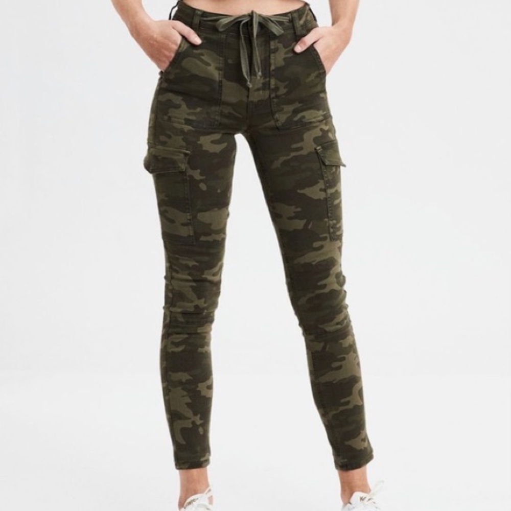 Cropped camo jeggings from American eagle